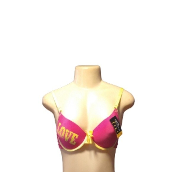 Lukasi Love Bra Pink/Yellow - Picture 2 of 5